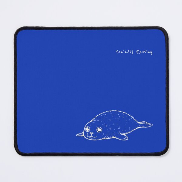 Item preview, Cute Seal Minimalist Line Art - Socially Resting designed and sold by Lumi-Bloom.