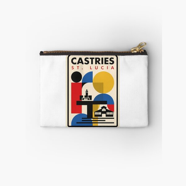 Item preview, Modernist Geometric Castries St Lucia Travel Scene designed and sold by k3rstman1.