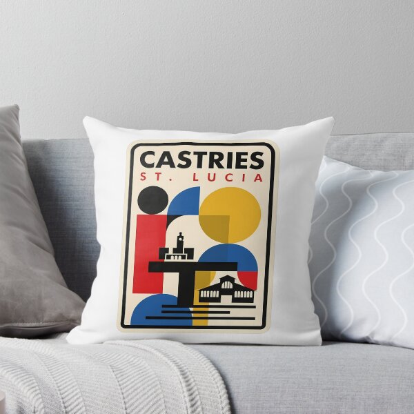 Item preview, Modernist Geometric Castries St Lucia Travel Scene designed and sold by k3rstman1.
