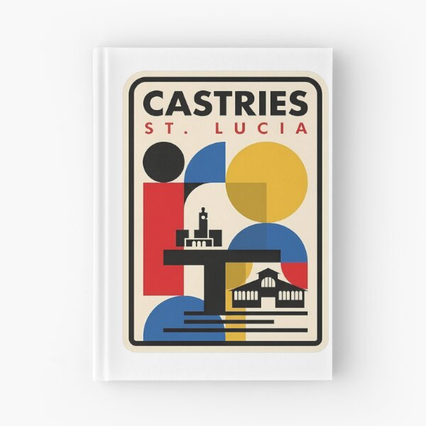 Item preview, Modernist Geometric Castries St Lucia Travel Scene designed and sold by k3rstman1.