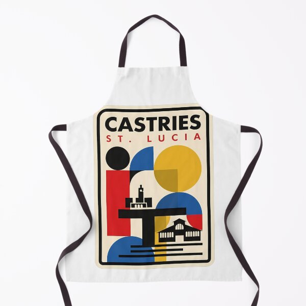 Item preview, Modernist Geometric Castries St Lucia Travel Scene designed and sold by k3rstman1.
