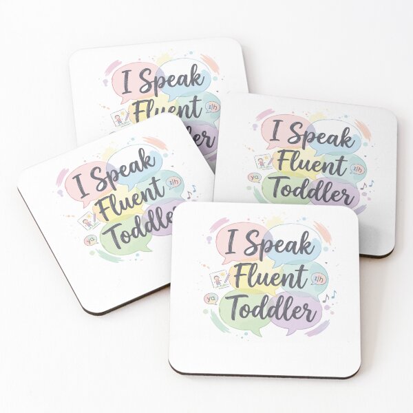 Item preview, I Speak Fluent Toddler Speech Therapy Watercolor Design designed and sold by Toddler Life Club.