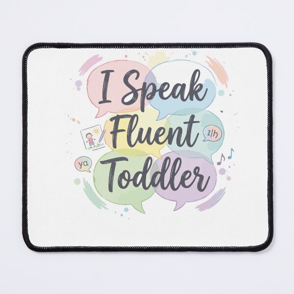 Item preview, I Speak Fluent Toddler Speech Therapy Watercolor Design designed and sold by BlackRockDesert.