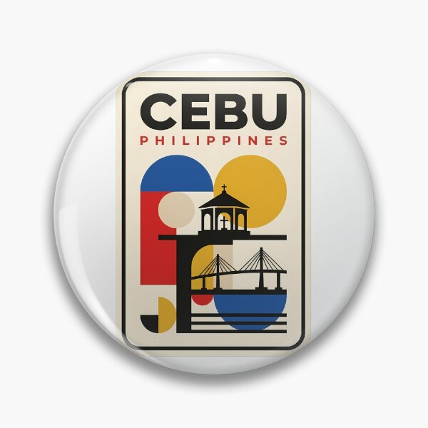 Item preview, Cebu Philippines Retro Geometric Travel Landmark designed and sold by k3rstman1.