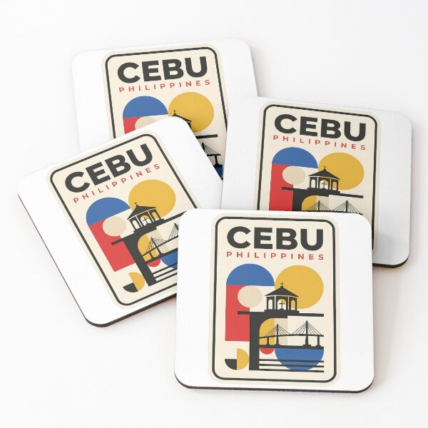 Item preview, Cebu Philippines Retro Geometric Travel Landmark designed and sold by k3rstman1.