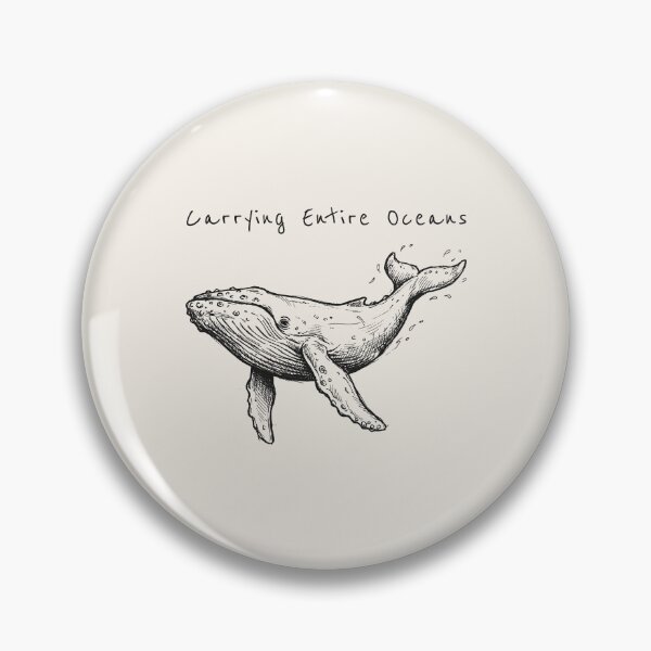Item preview, Minimalist Humpback Whale Line Art - Carrying Entire Oceans designed and sold by Lumi-Bloom.