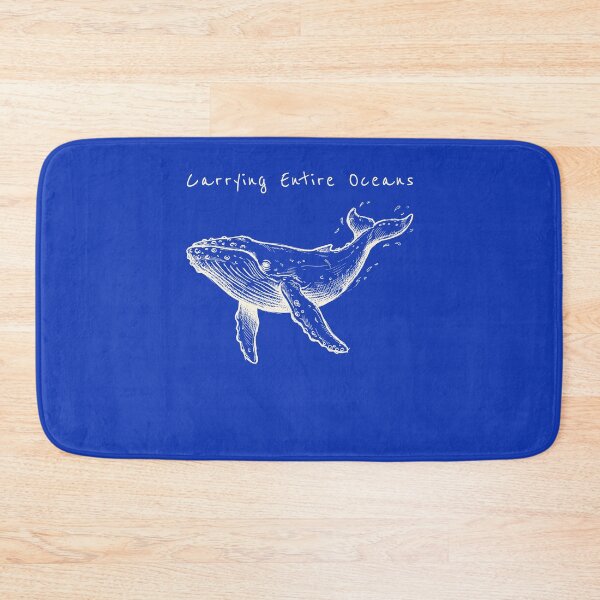Item preview, Minimalist Humpback Whale Line Art - Carrying Entire Oceans designed and sold by Lumi-Bloom.