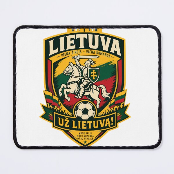 Item preview, Lithuania Football Emblem, Modern Lithuanian Soccer Crest designed and sold by Jandedan.