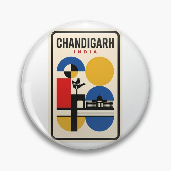 Item preview, Chandigarh India Retro Bauhaus Travel Art designed and sold by k3rstman1.