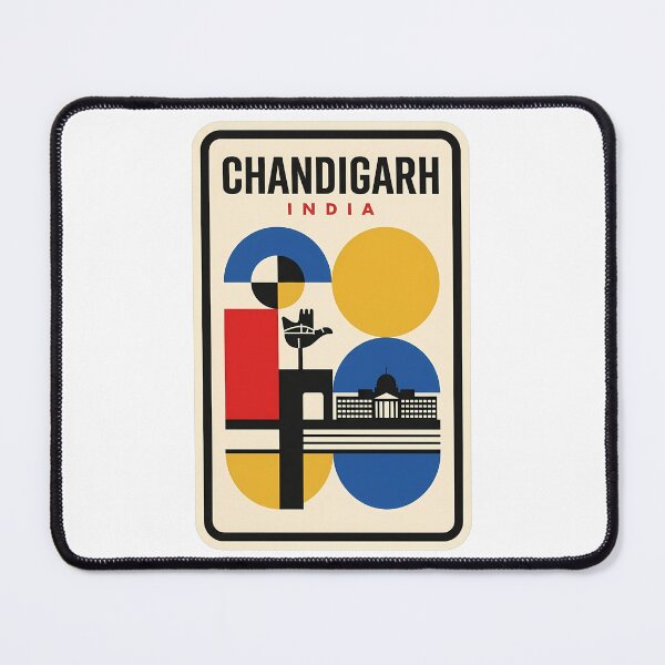 Item preview, Chandigarh India Retro Bauhaus Travel Art designed and sold by k3rstman1.