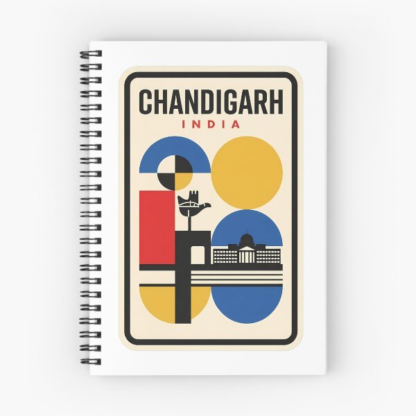 Item preview, Chandigarh India Retro Bauhaus Travel Art designed and sold by k3rstman1.