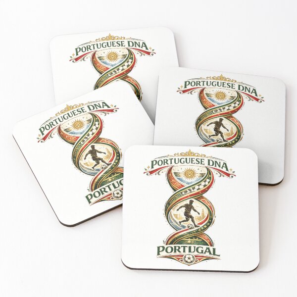 Item preview, Portuguese DNA Football T-Shirt | Portugal Soccer Fan Design designed and sold by Atlas Ink Lab.