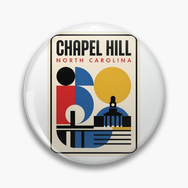 Item preview, Chapel Hill North Carolina Retro Geometric Landmark designed and sold by k3rstman1.