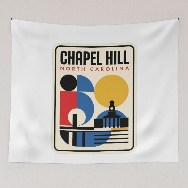 Item preview, Chapel Hill North Carolina Retro Geometric Landmark designed and sold by k3rstman1.
