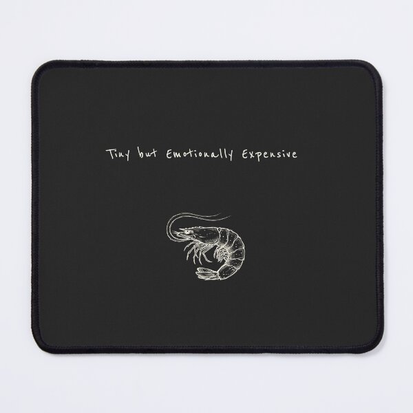 Item preview, Cute Shrimp Minimalist Line Art - Tiny but Emotionally Expensive designed and sold by Lumi-Bloom.
