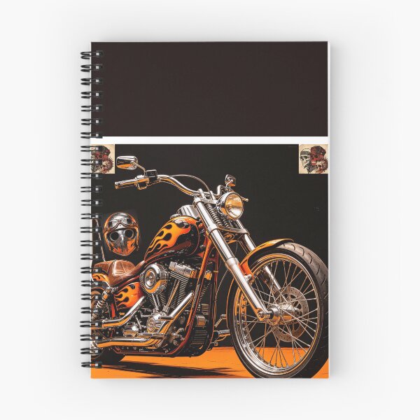 Item preview, Flame Chopper – Bold Retro Motorcycle Art designed and sold by wojtas90.