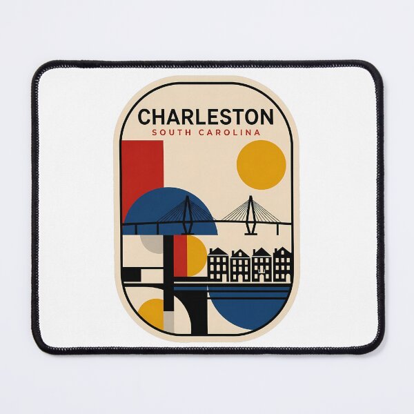 Item preview, Retro Charleston South Carolina Ravenel Bridge Rainbow Row designed and sold by k3rstman1.