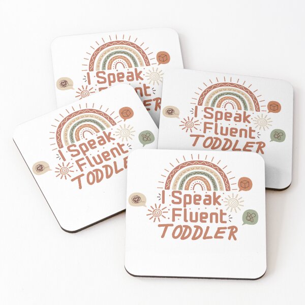 Artikelvorschau, Ich spreche fließend Kleinkind Boho Regenbogen Lehrer Design entworfen und verkauft von Toddler Life Club.