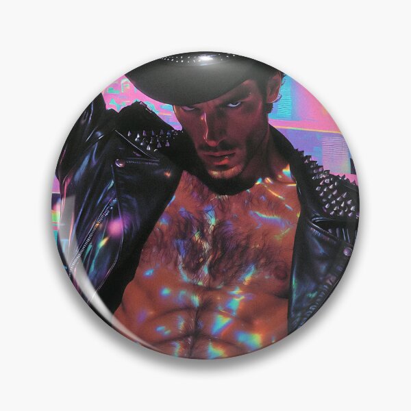 Item preview, Neon Cyber Cowboy with Spiked Jacket designed and sold by ZhivanCrimson.