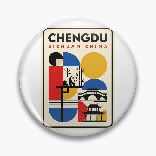 Item preview, Chengdu Sichuan China Panda Retro Travel Style designed and sold by k3rstman1.