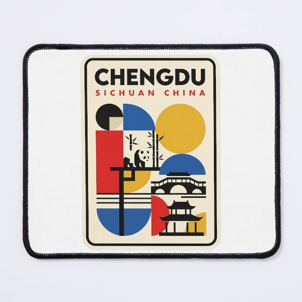 Item preview, Chengdu Sichuan China Panda Retro Travel Style designed and sold by k3rstman1.