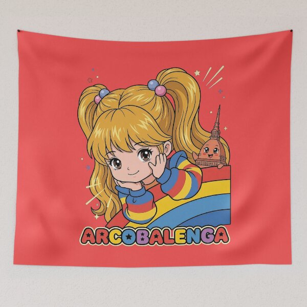 Item preview, Arcobalenga - Vintage 1980s Anime Turin Design designed and sold by Torinostalgia.