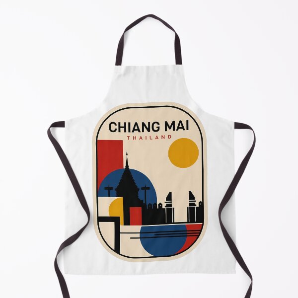 Item preview, Retro Chiang Mai Thailand Geometric Temple Silhouette designed and sold by k3rstman1.