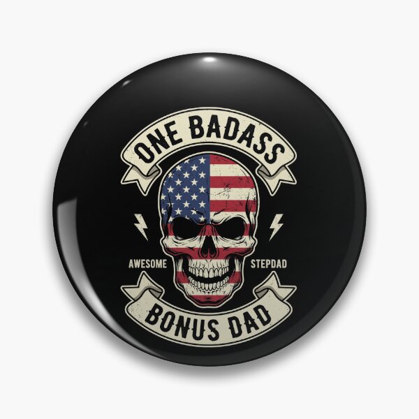 Item preview, One Badass Awesome Stepdad Bonus Dad American Patriot Gift designed and sold by SofenArt.