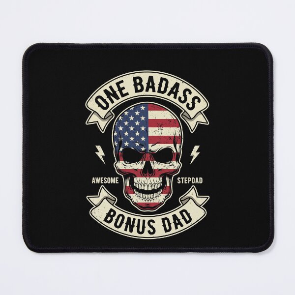 Item preview, One Badass Awesome Stepdad Bonus Dad American Patriot Gift designed and sold by SofenArt.
