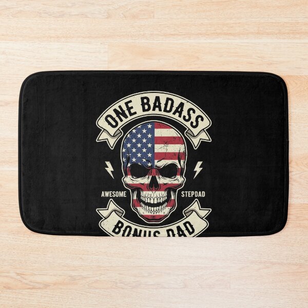 Item preview, One Badass Awesome Stepdad Bonus Dad American Patriot Gift designed and sold by SofenArt.