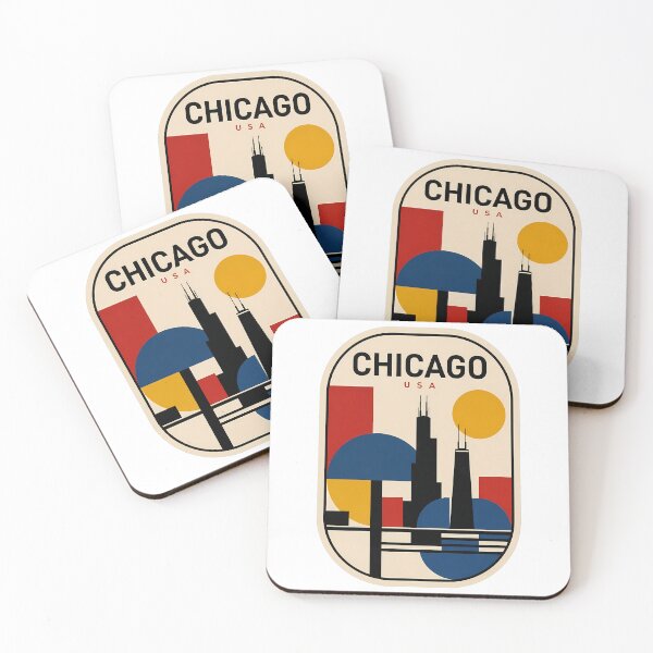 Item preview, Chicago Skyline Abstract Geometric Mid Century Modern designed and sold by k3rstman1.