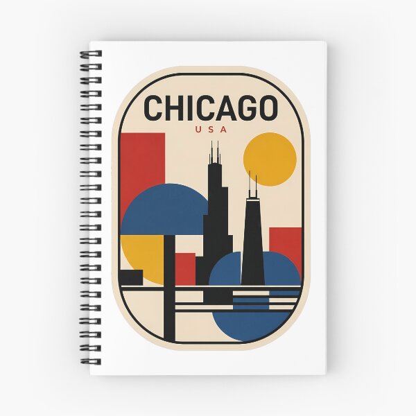 Item preview, Chicago Skyline Abstract Geometric Mid Century Modern designed and sold by k3rstman1.
