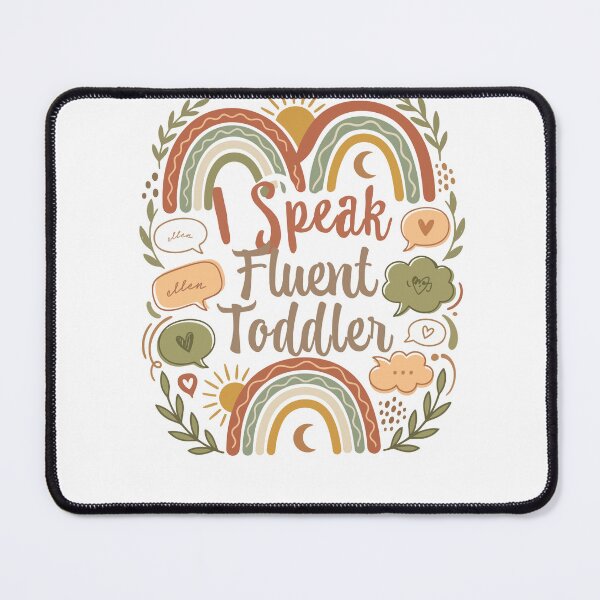 Item preview,  I Speak Fluent Toddler Boho Rainbow Teacher Design designed and sold by Toddler Life Club.