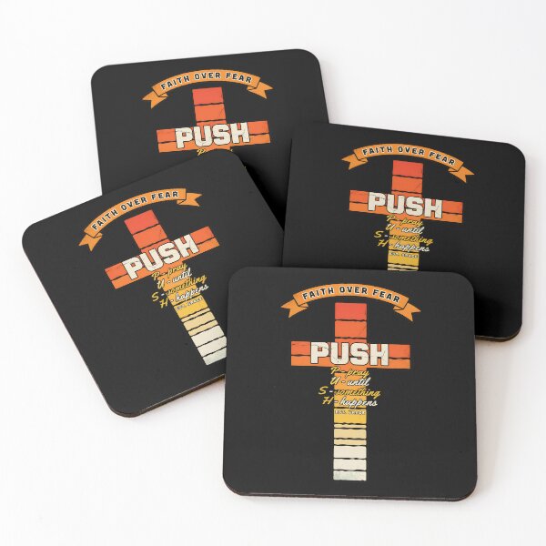 Item preview, Push Pray Until Something Happens Religious Prayer and Faith designed and sold by Redgiant87x.