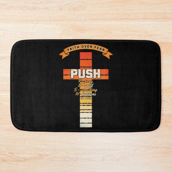 Item preview, Push Pray Until Something Happens Religious Prayer and Faith designed and sold by Redgiant87x.