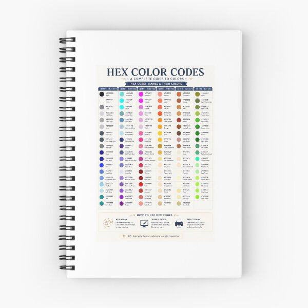 Item preview, Color hex codes  designed and sold by Roxburylane.