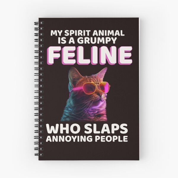 Item preview, MY SPIRIT ANIMAL IS GRUMPY FELINE | SASSY CRITTERS SERIES — SPIRIT ANIMAL CAT EDITION designed and sold by WitLounge.
