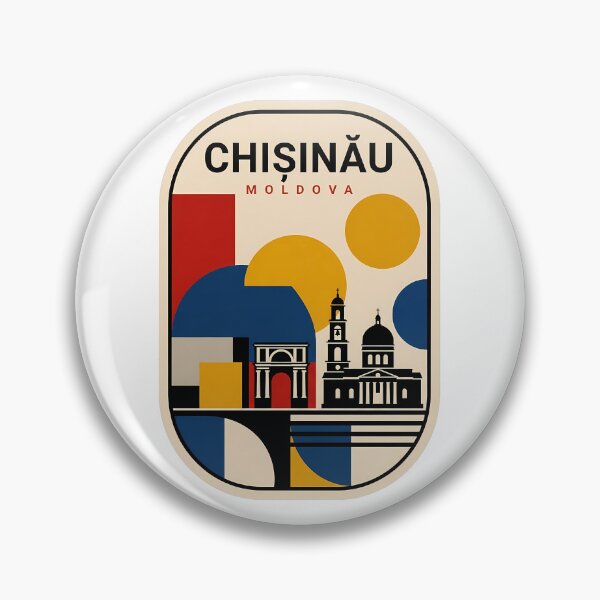 Item preview, Chisinau Moldova Retro Geometric City Landmark designed and sold by k3rstman1.