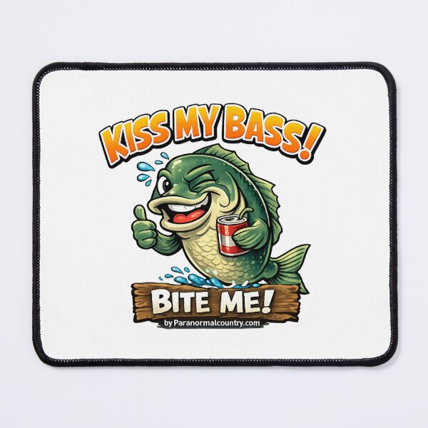 Item preview, Grumpy Fish - Kiss My Bass! designed and sold by ParanormalCount.