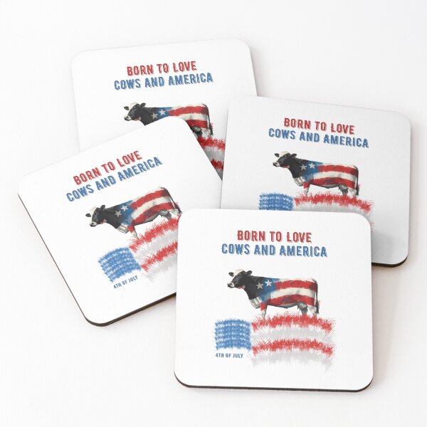 Item preview, Born To Love Cows And America Red White And MOO 4th of July designed and sold by AleksandraJac05.