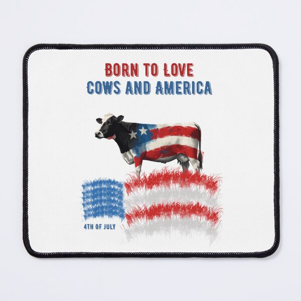 Item preview, Born To Love Cows And America Red White And MOO 4th of July designed and sold by AleksandraJac05.