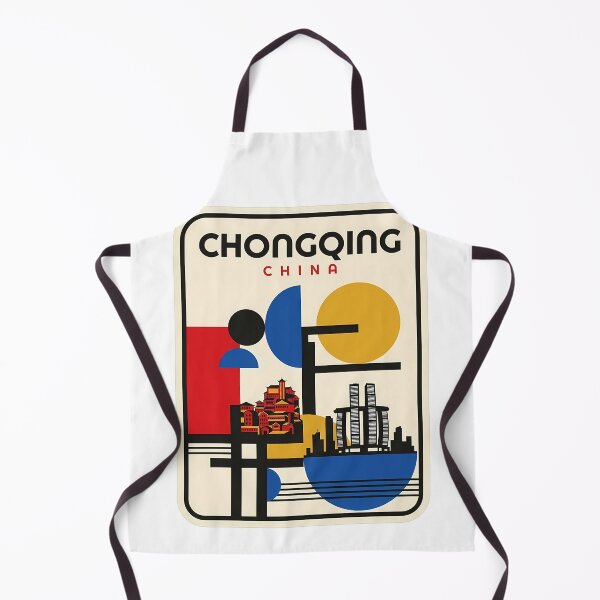 Item preview, Retro Bauhaus Chongqing China City Skyline designed and sold by k3rstman1.