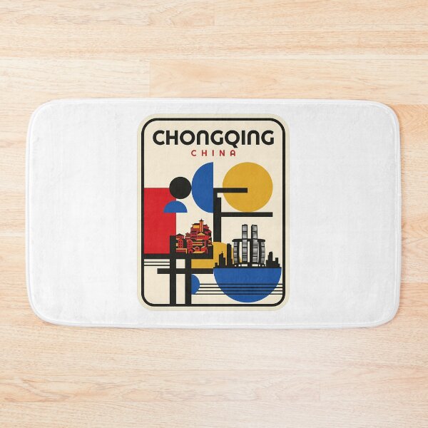 Item preview, Retro Bauhaus Chongqing China City Skyline designed and sold by k3rstman1.