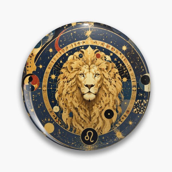 Item preview, The Sign of Leo - Celestial Golden King, Mystical Astrology Art, Sun and Constellations designed and sold by Natalia-Vlad.