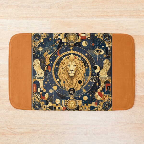 Item preview, The Sign of Leo - Celestial Golden King, Mystical Astrology Art, Sun and Constellations designed and sold by Natalia-Vlad.