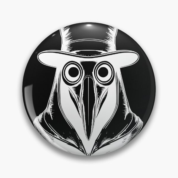 Item preview, Gothic Plague Doctor Front Portrait Woodcut White Ink T-Shirt designed and sold by DarkOriginArts.