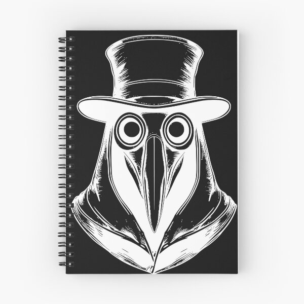 Item preview, Gothic Plague Doctor Front Portrait Woodcut White Ink T-Shirt designed and sold by DarkOriginArts.