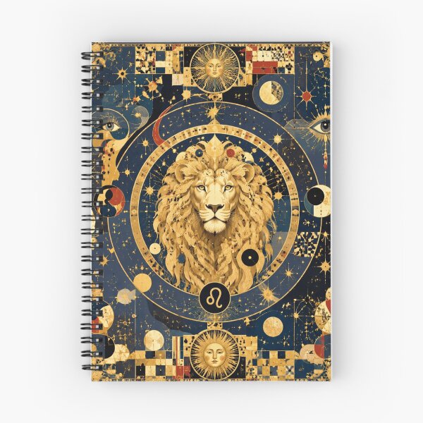 Item preview, The Sign of Leo - Celestial Golden King, Mystical Astrology Art, Sun and Constellations designed and sold by Natalia-Vlad.