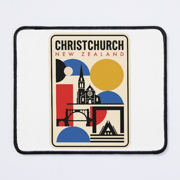 Item preview, Vintage Christchurch New Zealand Geometric Skyline designed and sold by k3rstman1.
