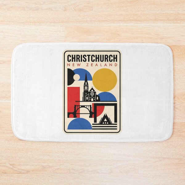 Item preview, Vintage Christchurch New Zealand Geometric Skyline designed and sold by k3rstman1.